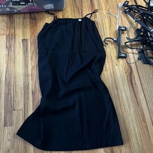 Black, spaghetti, dress maxi dress